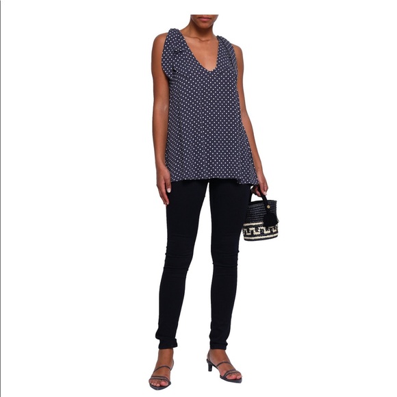 Zimmermann polka dot crepe blouse, sz 1 - Picture 3 of 9